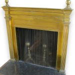 Vintage Brass Fireplace Surround