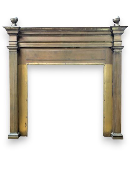 Vintage Brass Fireplace Surround