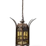 Wrought Iron Gothic Spanish Revival Pendant Light