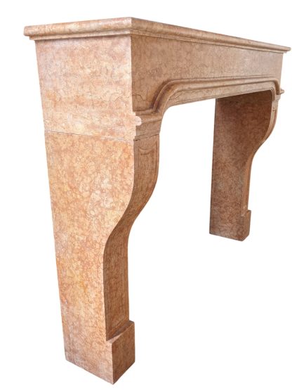 Italian Rosa Verona Marble Fireplace Surround