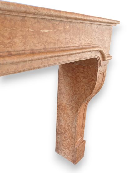 Italian Rosa Verona Marble Fireplace Surround