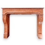 Italian Rosa Verona Marble Fireplace Surround