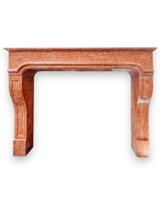 Italian Rosa Verona Marble Fireplace Surround
