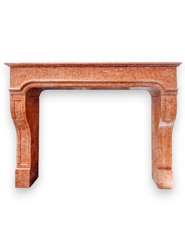 Italian Rosa Verona Marble Fireplace Surround