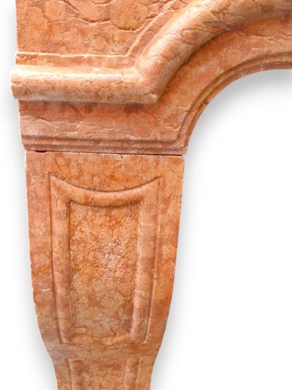 Italian Rosa Verona Marble Fireplace Surround