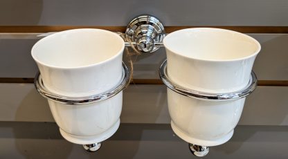 Perrin & Rowe Soap Dish And Cup Holder Bathroom Set - Image 5