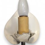 Vintage Spanish Revival Leaf and Rose Sconce