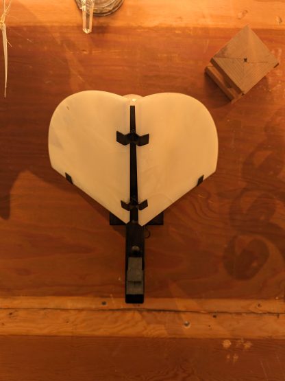 Pierre Chareau Style Alabaster and Metal 'Dragonfly Single' Sconce - Image 4