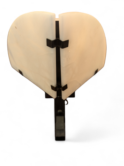 Pierre Chareau Style Alabaster and Metal 'Dragonfly Single' Sconce - Image 3
