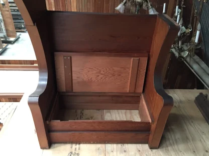 Vintage Victorian 1907 Redwood Inglenook - Image 4