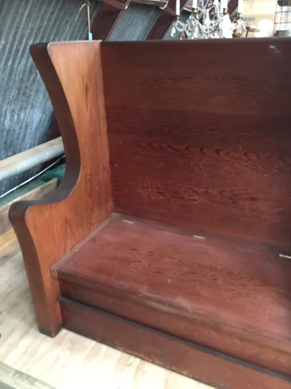 Vintage Victorian 1907 Redwood Inglenook - Image 3