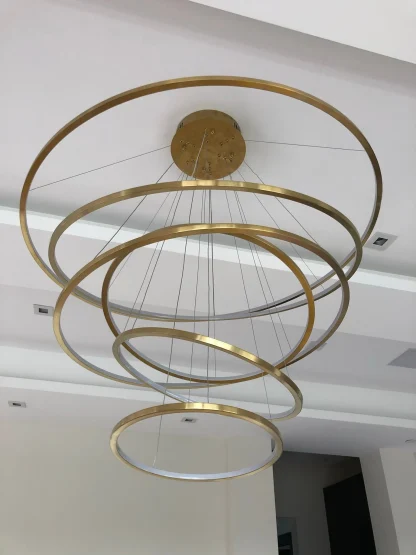 LED Concentric Circles Hanging Light - Image 5
