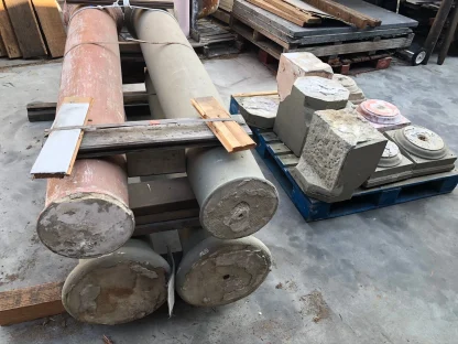 Vintage Limestone Pillars - Image 3