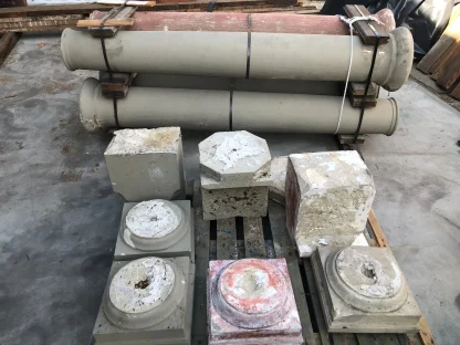 Vintage Limestone Pillars - Image 2