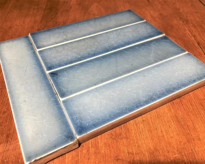 Antique Blue Crackle Tile - Image 2