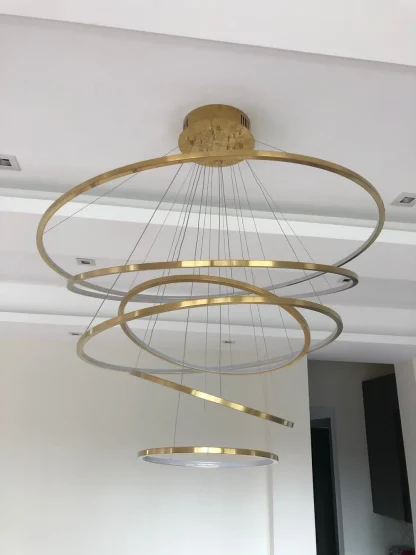 LED Concentric Circles Hanging Light - Image 3