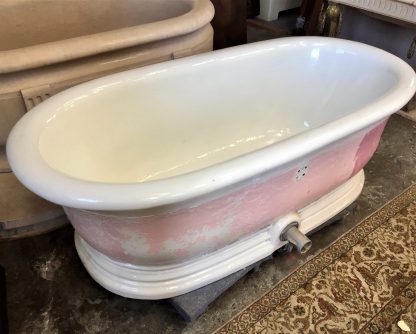 Victorian 1904 JL Mott Earthenware Pedestal Bathtub - Image 7