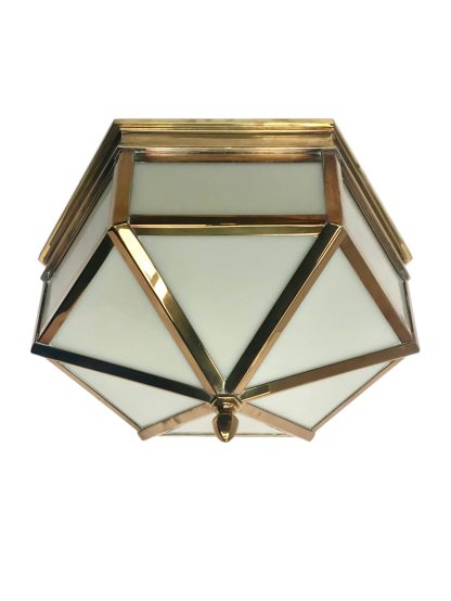 Phoenix Day Co. Brass Ceiling Flush Mount Light