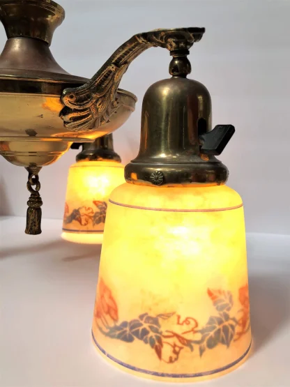 Vintage Hand-Painted Pan Hanging Light - Image 6
