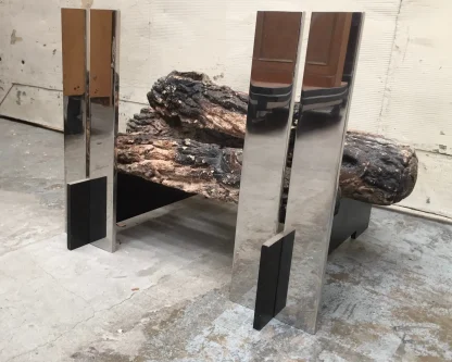 Minimalist Contemporary Andirons - Image 3