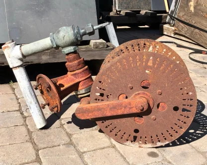 Antique Fire Hose Reels Circa 1904 - Image 3
