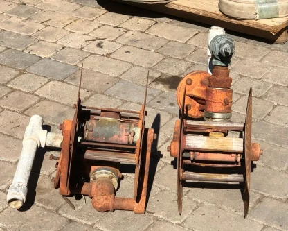 Antique Fire Hose Reels Circa 1904 - Image 5