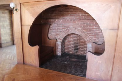 Vintage Victorian 1907 Redwood Inglenook - Image 8