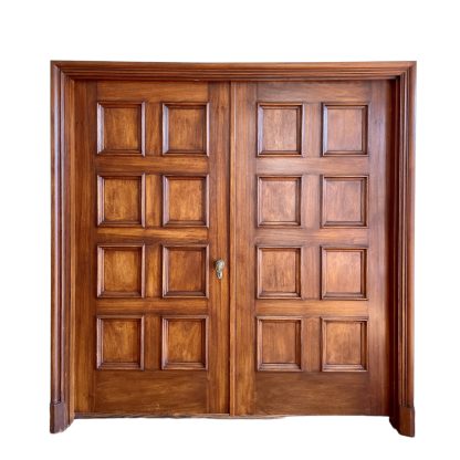 Antique Interior Mahogany Double Doors