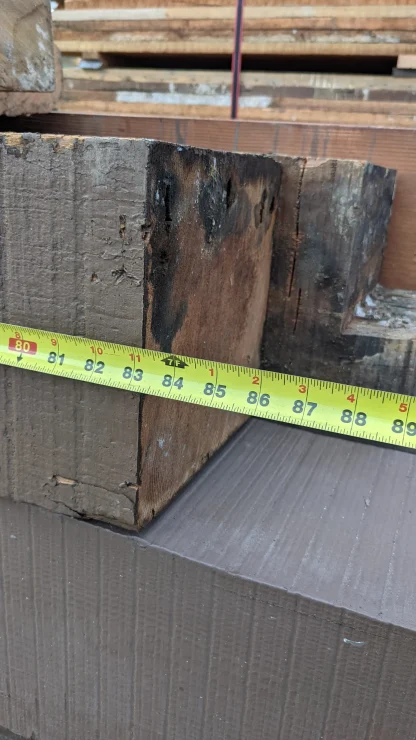 Clear Heart Redwood Beams 10x10 - Image 2