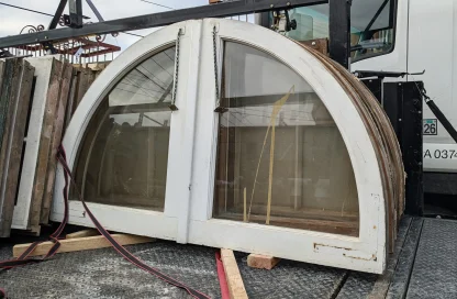 Vintage Single Pane Arch Windows - Image 2