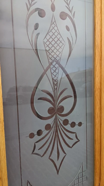 Victorian Westlake Door with Cut Glass Panels - Image 6