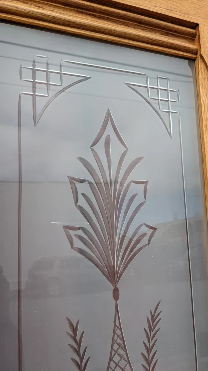Victorian Westlake Door with Cut Glass Panels - Image 5