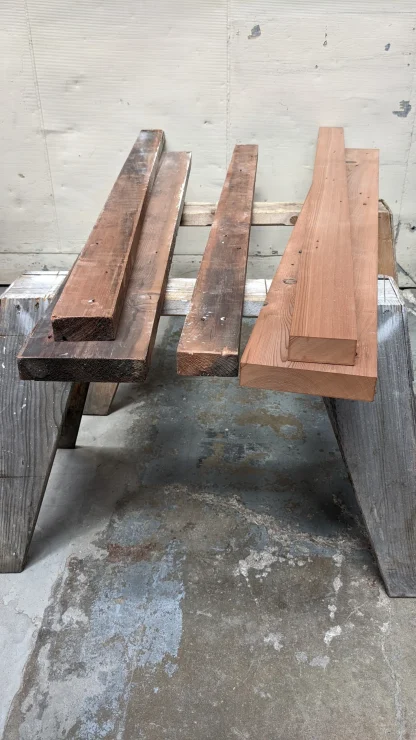 Old-Growth 2x4 and 2x8 Redwood Lumber - Image 2