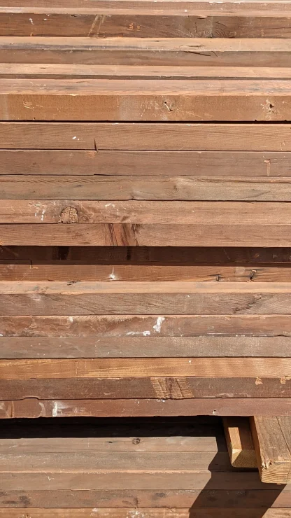 Old-Growth 2x4 and 2x8 Redwood Lumber - Image 5