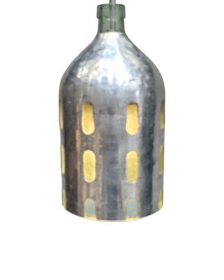 Vintage Seltzer Bottle Hanging Lamp