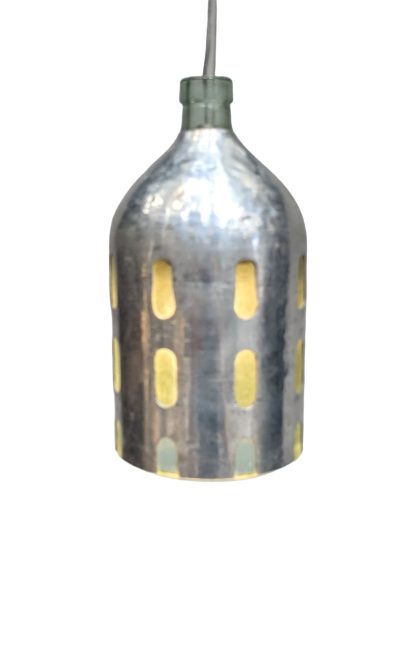 Vintage Seltzer Bottle Hanging Lamp