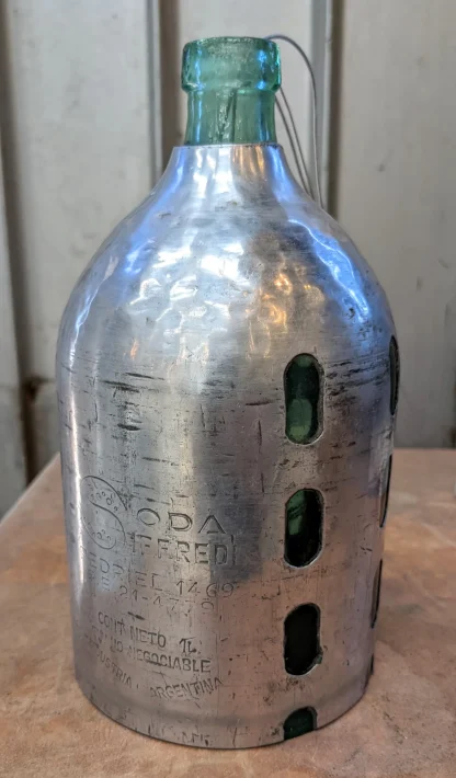 Vintage Seltzer Bottle Hanging Lamp - Image 3