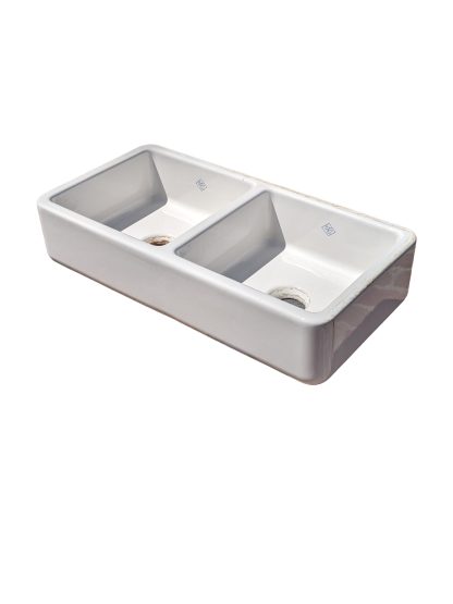 Rohl Shaws Fireclay Double-Bowl Apron Sink