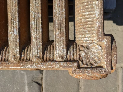 Vintage Cast Iron Steam Radiator Wall Hung - Image 3