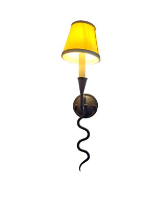 Paul Ferrante Wrought Iron Snake Wall Sconces