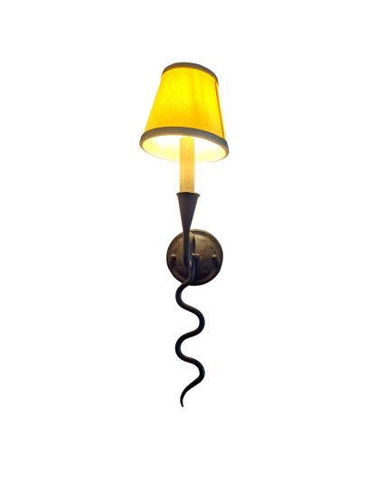 Paul Ferrante Wrought Iron Snake Wall Sconces