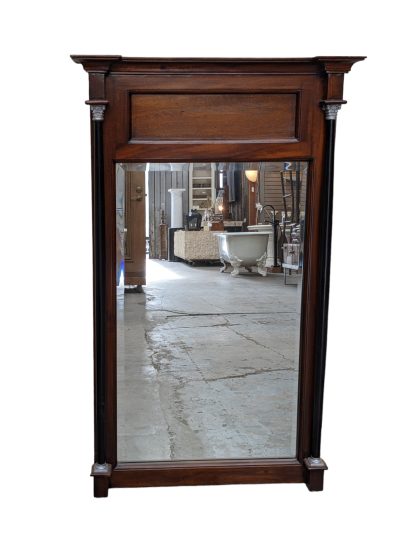 Wood Wall Mirror With Beveled Edge