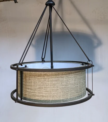 Kira Home Maxwell Drum Chandelier Hanging Light - Image 2