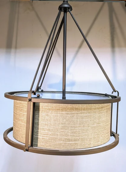 Kira Home Maxwell Drum Chandelier Hanging Light - Image 6
