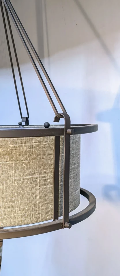 Kira Home Maxwell Drum Chandelier Hanging Light - Image 4