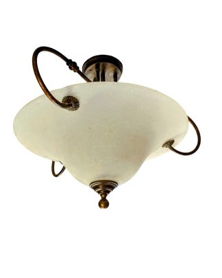 Oiled Bronze Semi-Flush Ceiling Light