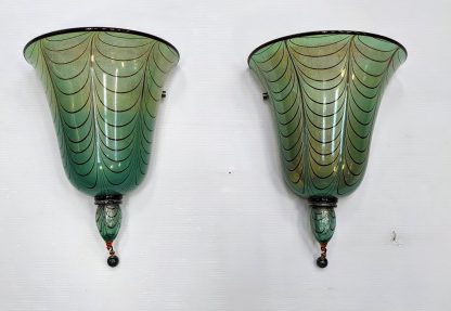 Oggetti Istanbul Hand Blown Glass Bell Lantern Sconces - Image 4