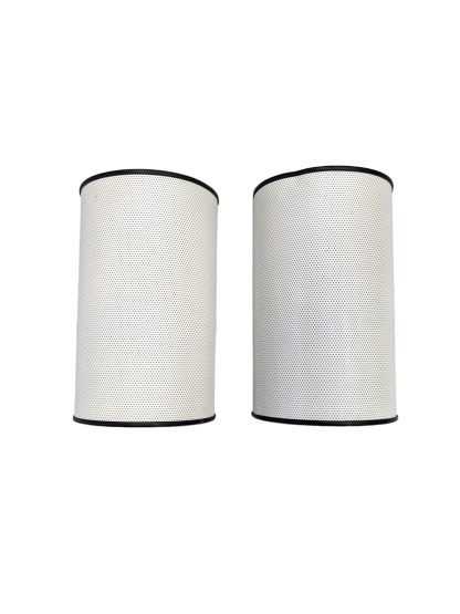 Artemide White Half Round Mid-Century Modern Sconces