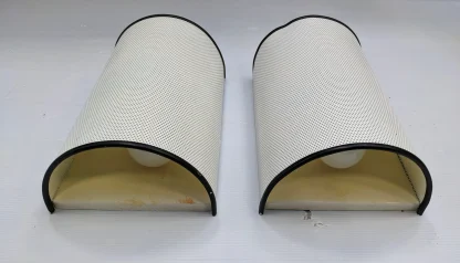 Artemide White Half Round Mid-Century Modern Sconces - Image 3