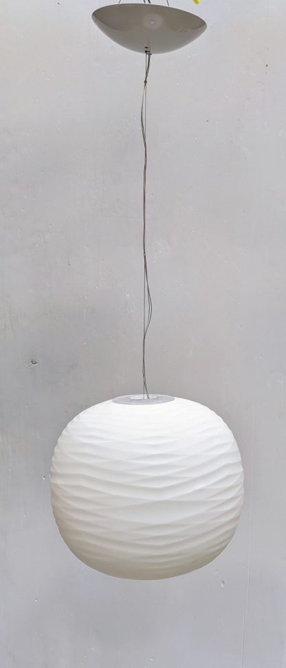 Foscarini Gem Etched Glass White Spherical Hanging Light - Image 6